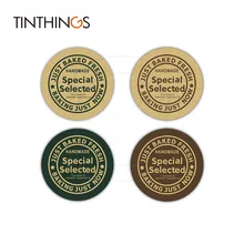 600 шт. наклейки ручной работы винтажные этикетки для печати крафт Свадебные домашние вечерние подарочные запечатывающие этикетки DIY торт печенье индивидуальные коробки 2,5 см/1 дюйма