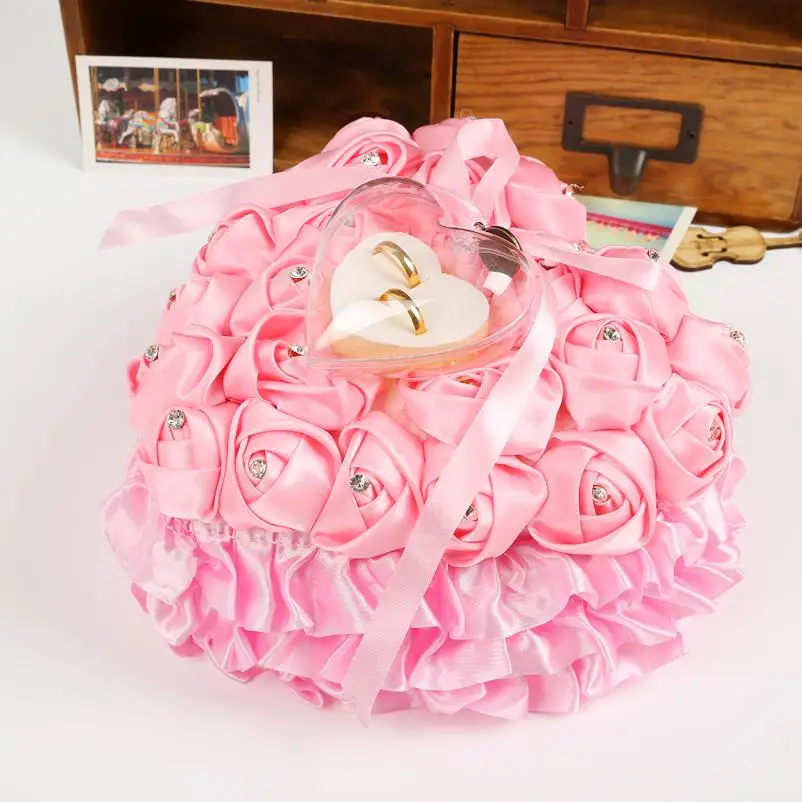 Elegant Hand Made Lace Wedding And Enment Ring Bo Decorative Ring Box