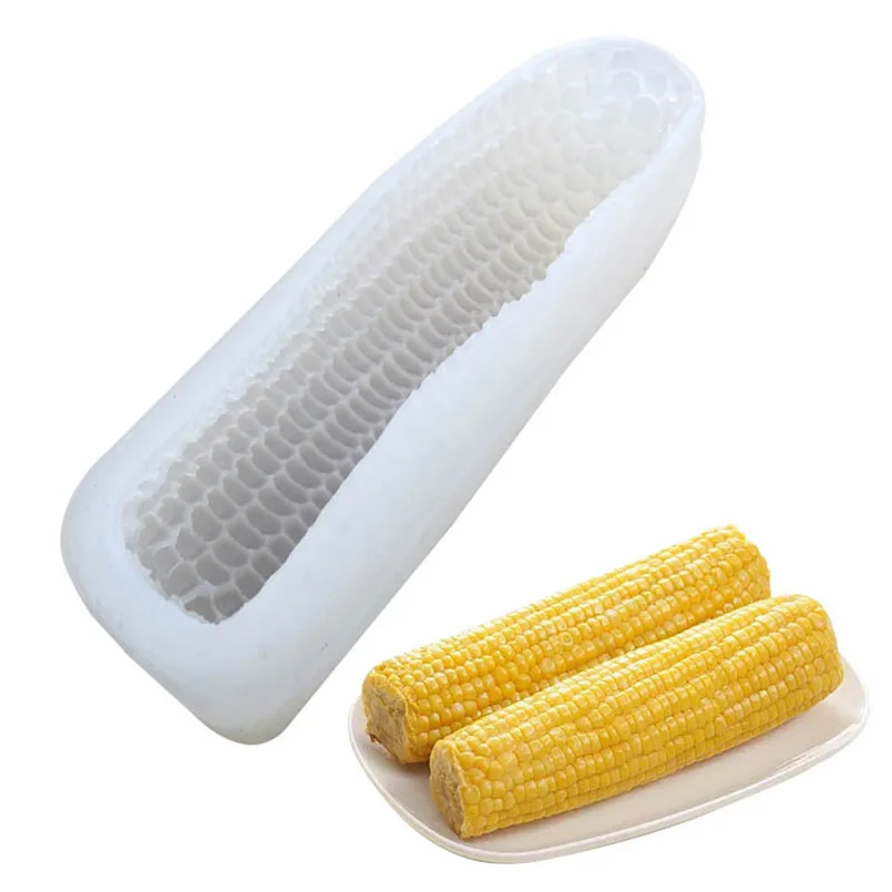 

Creative Food Grade Silicone 3D Corn Shape Mousse Cake Molds Sugarcraft DIY Chocolate Ice Cream Moulds Kitchen Baking Tools
