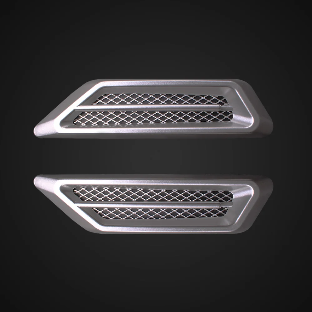 

Rylybons 2pcs Car Stickers DIY Car 3D Shark gill Side Air Vent Fender Cover Hole Intake Duct Flow Grille Decoration Car Styling