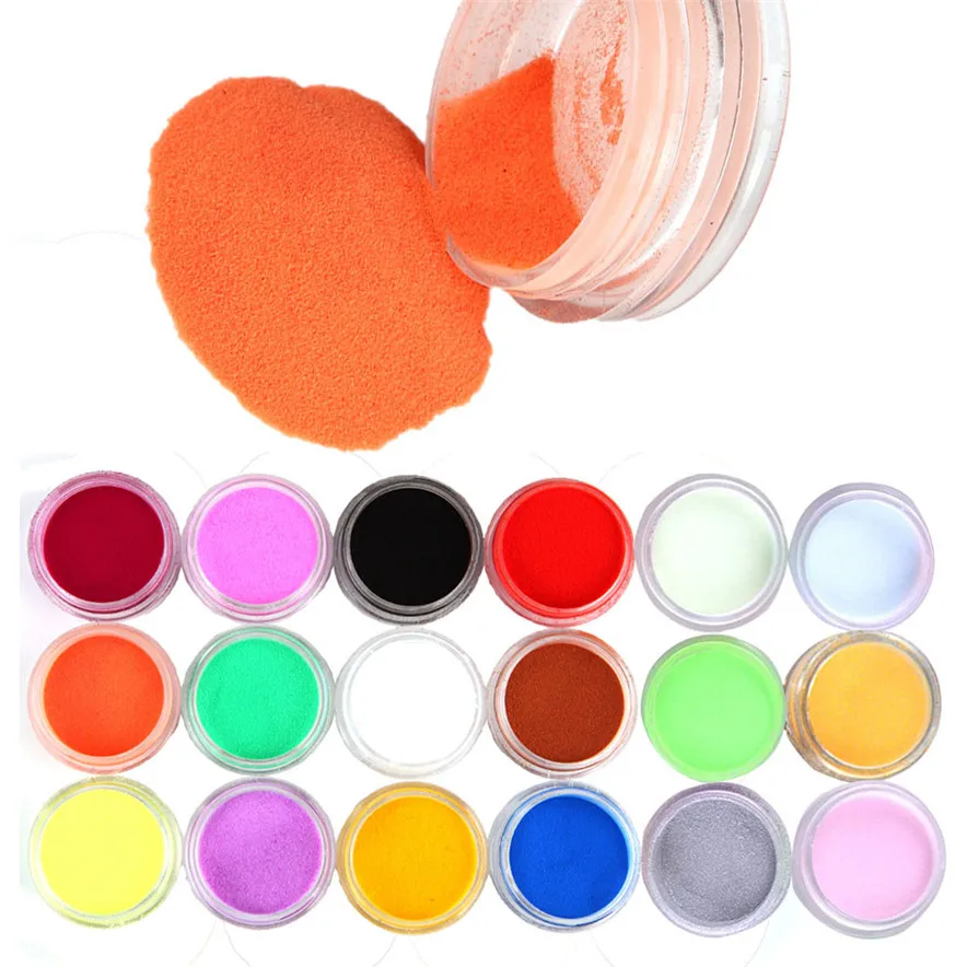 

new random color sttyle 2018 hot 18 Colors Acrylic Carving Powder Dust UV Gel Design 3D Tips Decoration Manicure Nail Art#8