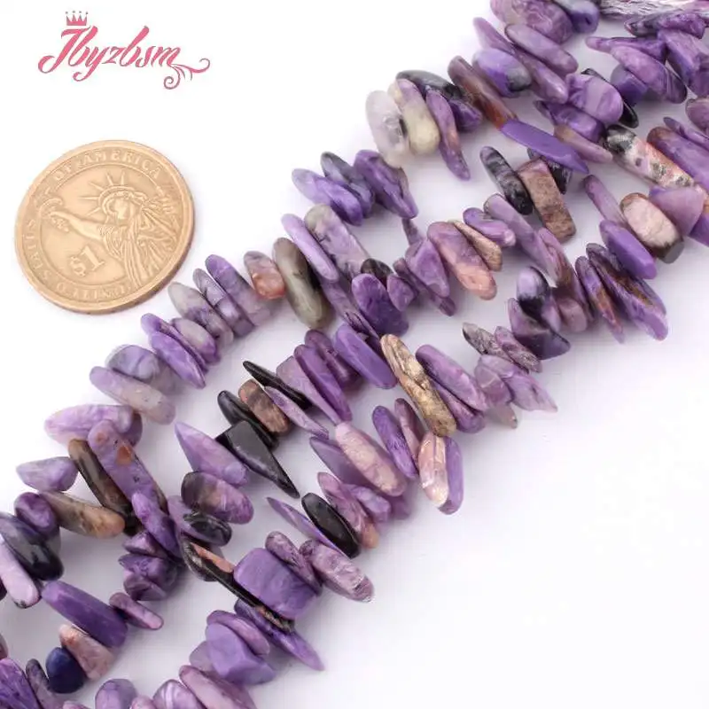 7-10x10-16mm Irregular Shape Purple Charoite Natural Stone Beads For DIY Necklace Bracelets Jewelry Making 15