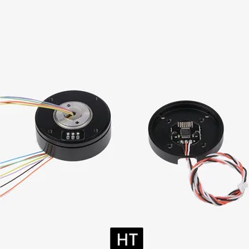 

HT3505 brushless PTZ motor micro single belt AS5048A encoder motor center hole magnetic ring over slip ring line