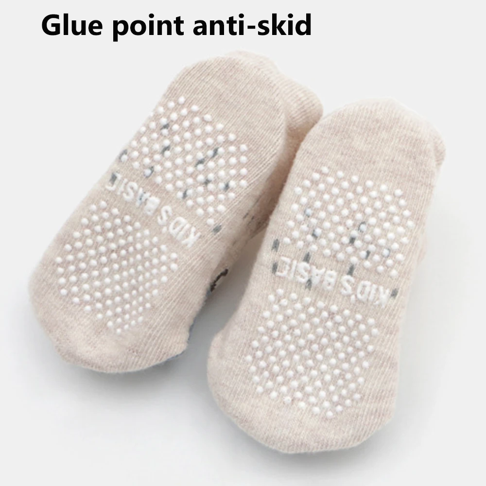 1 Pair Fashion Baby Girls Boys Cute Cartoon Non-slip Cotton Toddler Floor Socks Animal pattern First Walker Shoes for Newborns