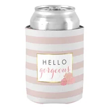 Изысканный Hello Великолепный розовый в полоску и Румяна пион может охладитель Свадебный Напитки изолятор свадебный душ дополнения может держатель