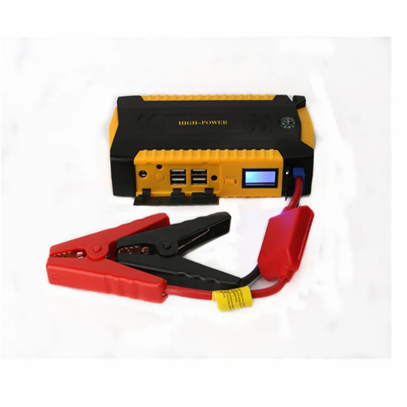 Best Multi-Function Mini Portable Emergency Battery Charger Car Jump Starter 16000mAh Booster Power Bank Starting Device