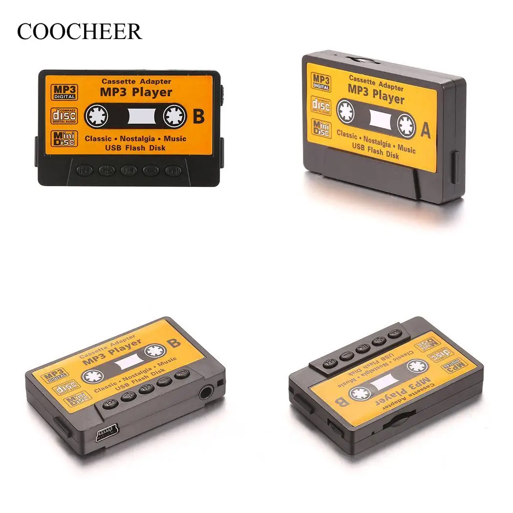 Card Stylish Cassette Style Portable USB MP3 MP4 Mini Music Player with