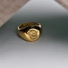 Kingsman-bague chevalière personnalisée pour hommes et femmes, Cosplay S925, couleur argent, laiton or, gravure gratuite, Cool ► Photo 3/6