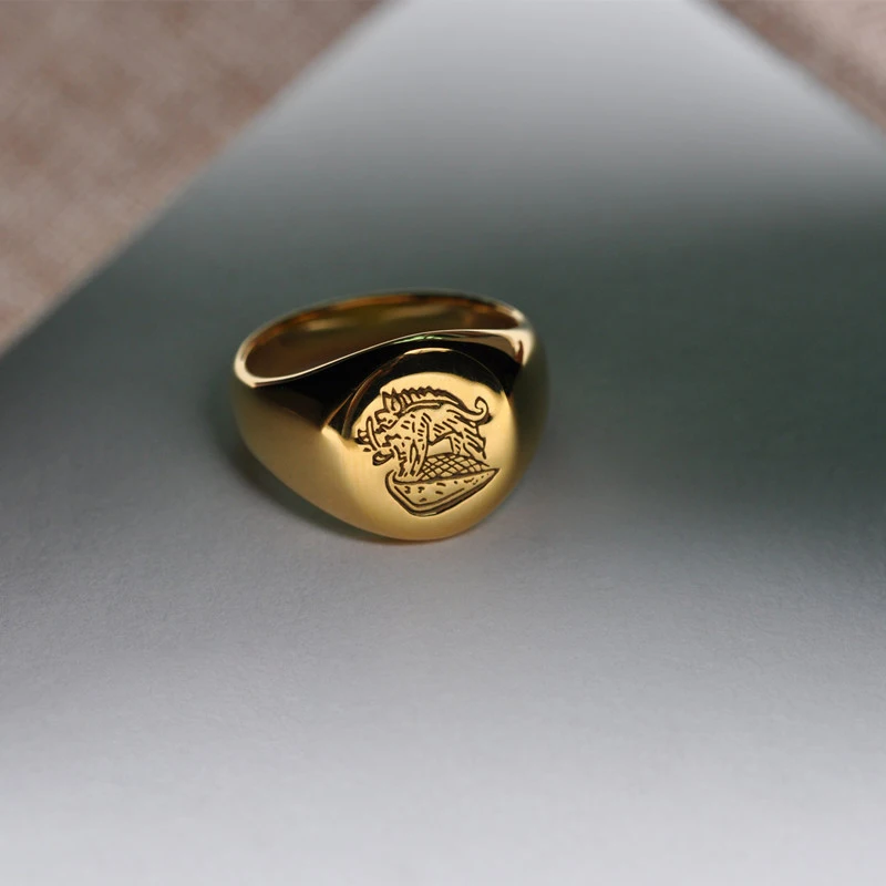 Kingsman Ring The Secret Service Custom Signet Rings For Men Women Cosplay 925 Silver Color Brass Gold Color Free Engrave Cool