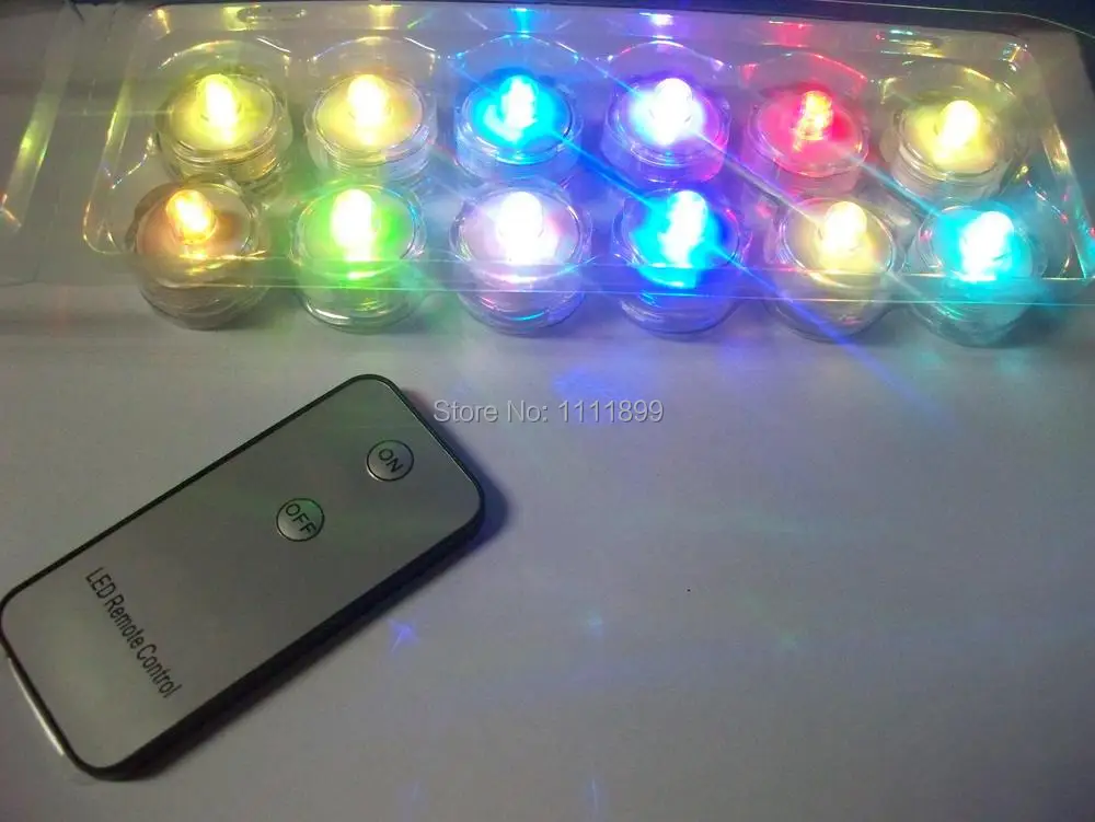 Remote Control Lights Outdoor Shapeyourminds 60pcs Lot Submersible Led Candle Tea Light Decoration Remote Control