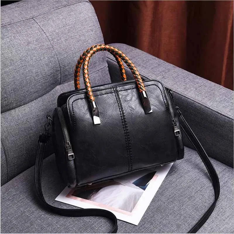 Embroidery Handbag Women Evening Bags Patent Leather Shoulder Bag Female Crossbody Bag Floral Handbag Casual Tote Bags