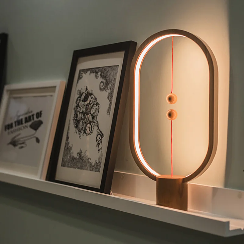 

2019 Creative Smart Balance Night Light Magnetic Switch LED Table Lamp For Christmas USB Lights Decoration Kid Gift