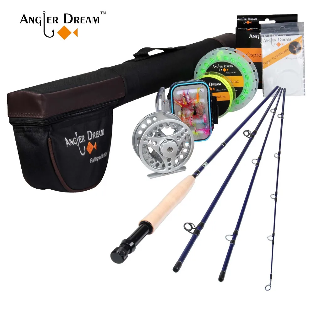 Pescador sonho voar vara de pesca e
