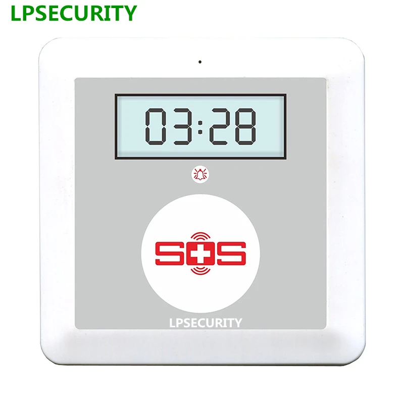 

LPSECURITY GSM Burglar Alarm System Wireless Elderly Care Alarm SOS Button Security Guider Helper Elder Monitor