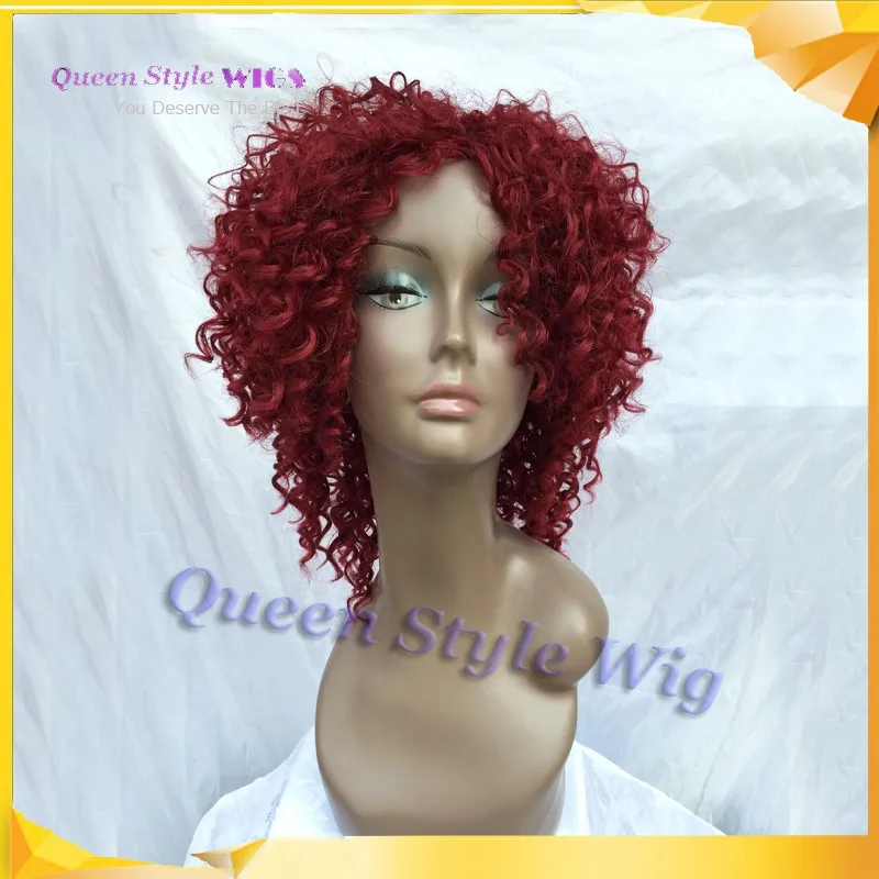 Rihanna Hairstyle African American Kinky Curly Hair Wig