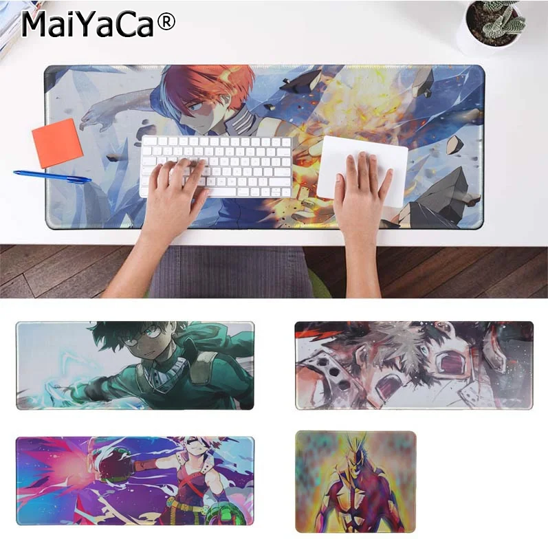 

MaiYaCa In Stocked my hero academia Beautiful Anime Mouse Mat Rubber PC Computer Gaming mousepad