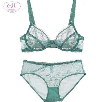 

Sexy Ultrathin Transparent Temptation Lace Underwear Small Fresh Bra Suit