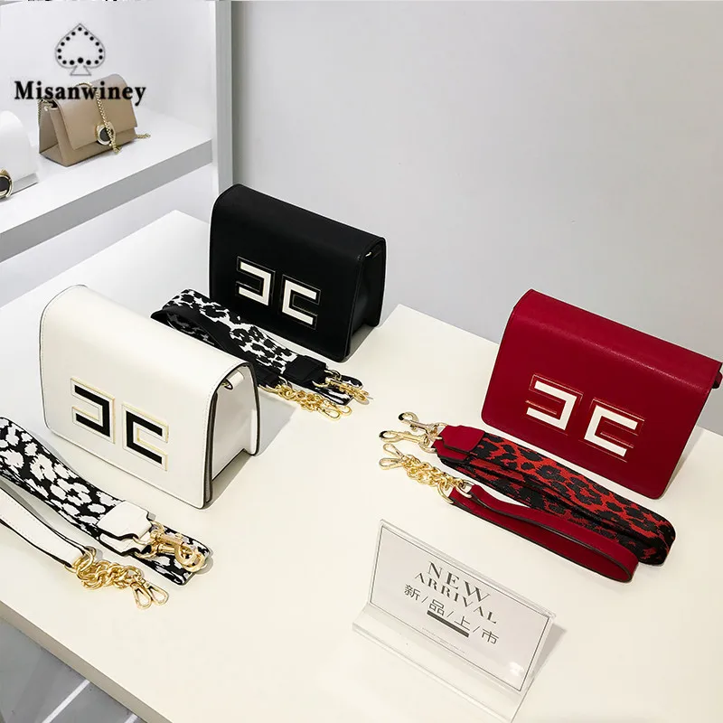 

Misanwiney Brand Messenger Bags Women Flap PU Leather Shoulder Bags With Two Strap High Quality Hot Sale Crossbody Bags