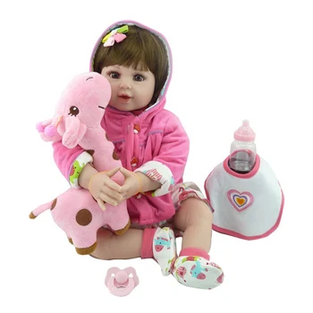 

20" 52cm New Arrival Handmade Silicone Vinyl Adorable Lifelike Toddler Bonecas Girl Kid Doll Menina Adora Toys