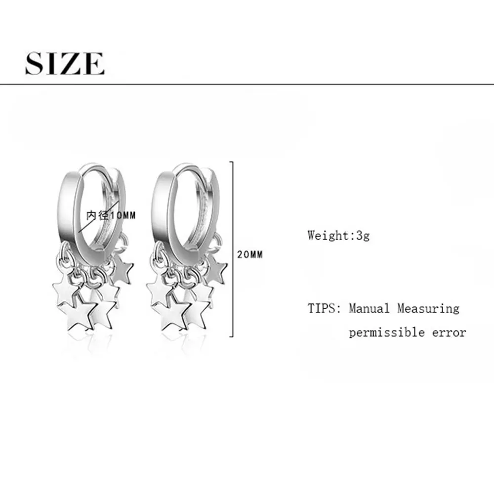 Очаровательные новые модные серьги с кисточками в виде звезд для женщин, два цвета, 925 пробы серебряные серьги oorbellen pendientes S-E752