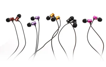 

20 pieces Original heavy bass metal mobile phone earphone In-ear stereo sound mobile phone headset DIY earphone
