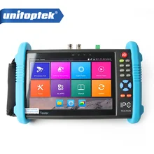 New 7 Inch Six In One IP HD CCTV Tester Monitor Analog AHD TVI CVI SDI Camera Tester H.265 4K 4MP 5MP ONVIF WIFI POE 12V Out