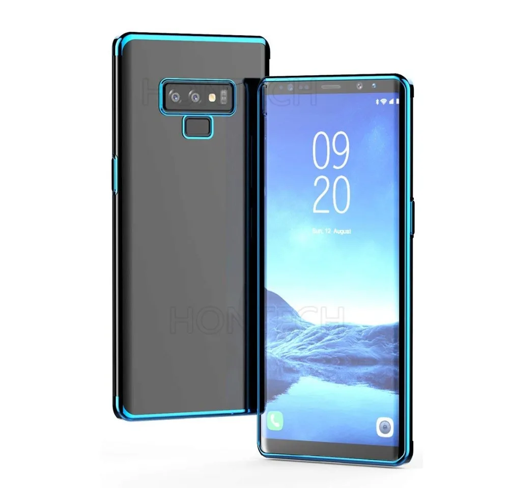 

PHOPEER Transparent Plating case for Samsung Note 9 Cases Ultra Thin Soft TPU electroplate shining Back cover for Galaxy Note 9