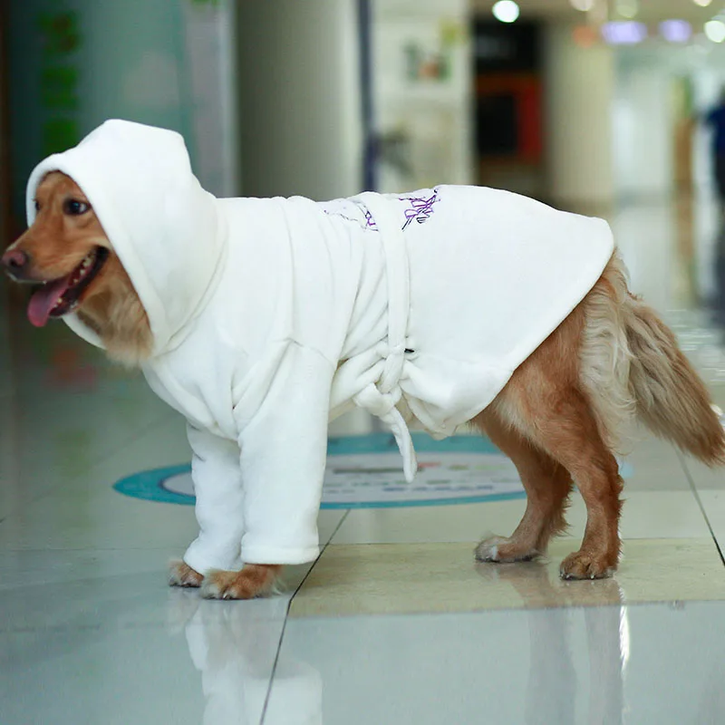 Одежда для больших собак зимняя Пижама халат сна Samoyed золотистый ретривер