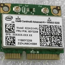 SSEA для Intel Advanced-N+ WiMAX 6250 AN 622 ANXHMW 6250ANX 802.11a/b/g/n half Mini PCI-E для lenovo ThinkPad FRU 60Y3209