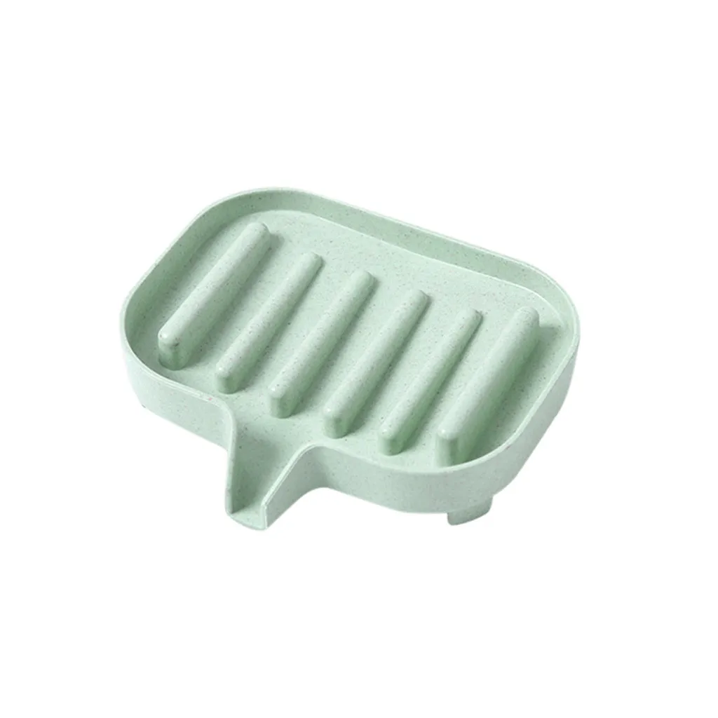 

Non-metallic portable flexible bathroom soap dish storage Holder rack drain step soap box tray Drain drainage dropshipping 322W
