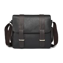 Canvas Men Bag Casual Messenger Bag Business PU Leather Mens shoulder bag Fashion Men's Crossbody Bag fashion canvas pu one shoulder hand bag orange dark blue
