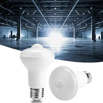 

Sensor Light Bulb AC85-265V E27 7W LED Light Bulb Infrared Human Body Sensor Bulb for Corridor Warehouse