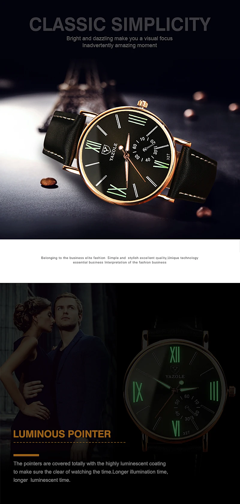 Часы yazole модные студенческие часы для отдыха мужские деловые светящиеся римские дизайнерские часы Relogio Masculino кварцевые часы