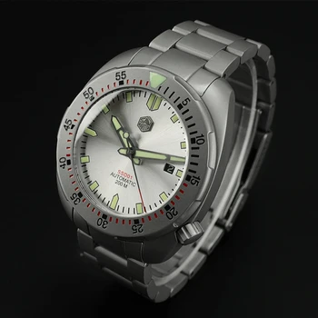 

Men Watch Fashion Stainlss Steel Diving Watch Mechanical Watch 200m Water Resistant Super luminous San Martin Sports Wristwatch