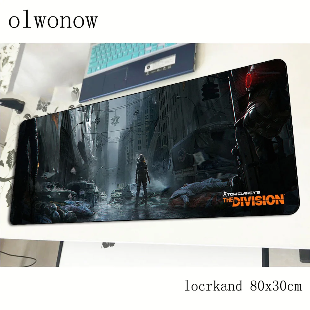 Tom clancy's The Division mousepad gamer large 800x300x3mm gaming mouse pad notebook accessories laptop padmouse ergonomic mat