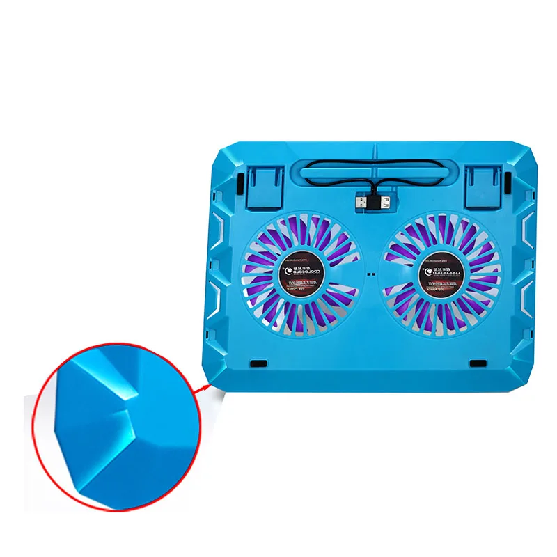 USB Laptop Notebook Cooling Pad 2 Fans Laptop Cooler For MacBookLenovoDellAcerAsus Universal Under 17 inch Ultra-thin Stand (2)