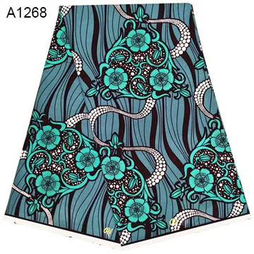 Mirafeel последняя мода высокое качество Чистый хлопок восковая печать ткань обертка 6 ярдов для вечернего платья использовать A1235-1275 - Цвет: A1268