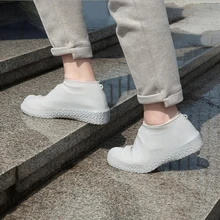 1 пара многоразовое нескользящее покрытие на обувь от дождя Водонепроницаемые силиконовые Бахилы для обуви открытый кемпинг S/M/L Аксессуары для обуви