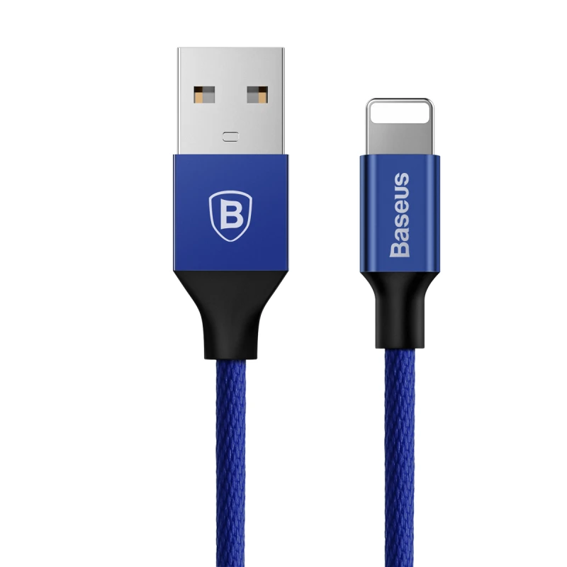 Usb-кабель Baseus для iPhone 6 6s plus 7 plus 8 plus X 2A Быстрая зарядка и синхронизация данных для кабеля lightning Быстрая зарядка зарядный кабель - Цвет: Navy Blue