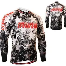 Для мужчин с длинным рукавом шоссейные велосипеды Велосипедный Спорт Костюмы Велоспорт Джерси полезные 3 задних-карманы быстросохнущая длительный полиэстер графический MTB