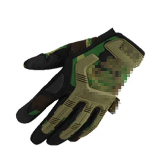 Новая брендовая одежда M-Pact Военная Тактическая армейская Боевая Стрельба Спорт на открытом воздухе велосипед тренировки страйкбол Пейнтбол полный палец перчатки - Цвет: Зеленый