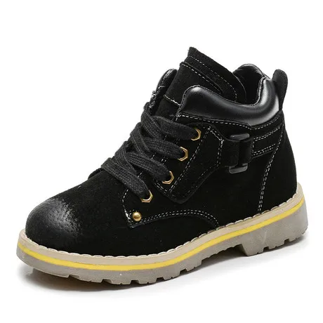 Boots Children's Shoes Mother & Kids winter children boots leather Martin boots boy's fashion boots 2017 whole sale hot lace-up