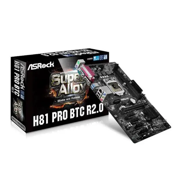 Новинка, Материнская плата ASRock H81 Pro BTC ETH LGA 1150 i7 i5 i3 для Xeon Pentium Celeron DDR3