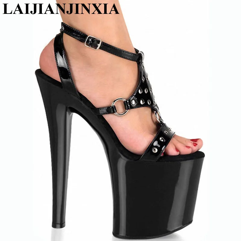 LAIJIANJINXIA 2017 New Women's Shoes Platform Sandals Pole Dancing 8 Inch High Heels Nightclub Dance E-132 | Спорт и развлечения