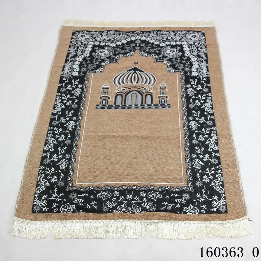 

Travel Muslim Prayer Carpet 115x75cm Worship Mat Mosque Anti-slip Carpet Rugs for Home Decor Rectangle Blanket Area Rugs