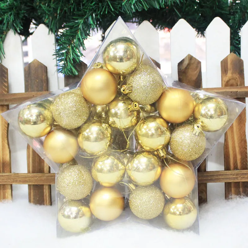 40 unids/set bolas 2017 adornos de árbol de Navidad bolas de Navidad decoraciones de Navidad para el hogar regalos de navidad bola D5cm 40 unids/set bolas 2017 adornos de árbol de Navidad bolas de Navidad decoraciones de Navidad para el hogar regalos de navidad bola D5cm