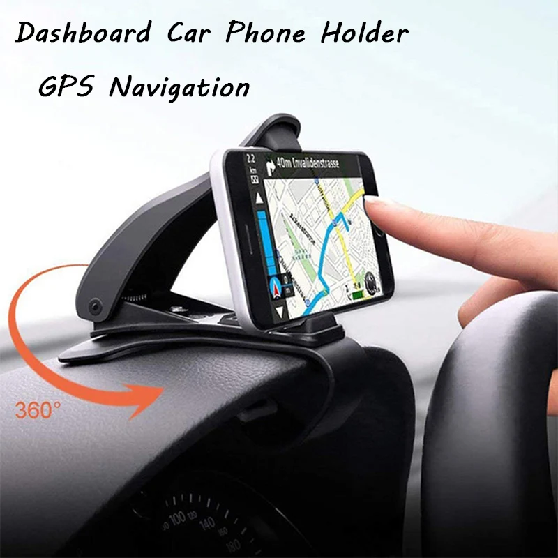 

Universal Clip Fold 4.0" to 6.5" Mobile Phone ABS Clamp Dashboard Car Phone Holder GPS Navigation Mount Cell Phone Holder Stand