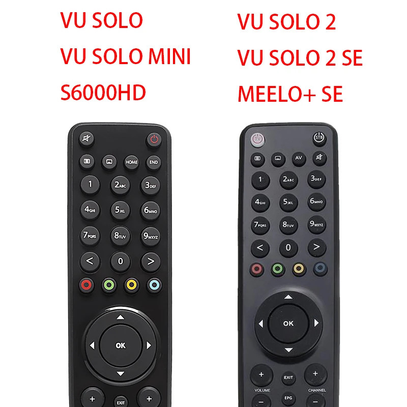 Пульт дистанционного управления для VU Solo/Solo Mini/Solo2/Solo 2 SE/VU Duo X/VU+/MEELO+ SE, Openbox S6000HD, SunrayBox