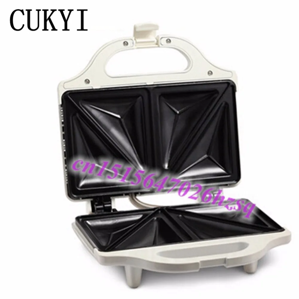 

CUKYI sandwich maker easy using non-stick cooking surface Small cute useful Non-slip base Heat evenly sandwich toaster