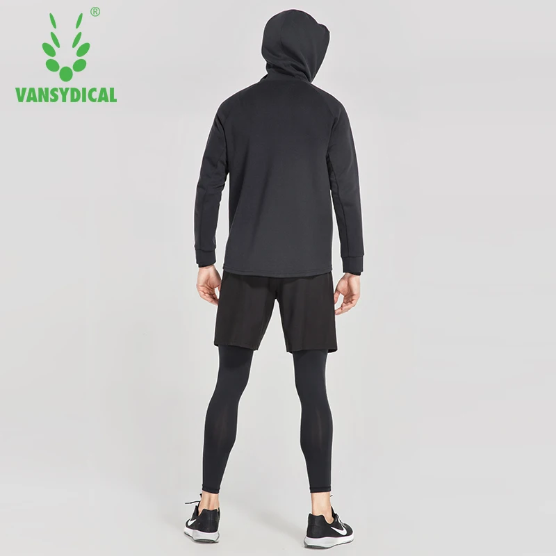Мужские спортивные костюмы VANSYDICAL для спортзала зимние бега 4 шт. мужские